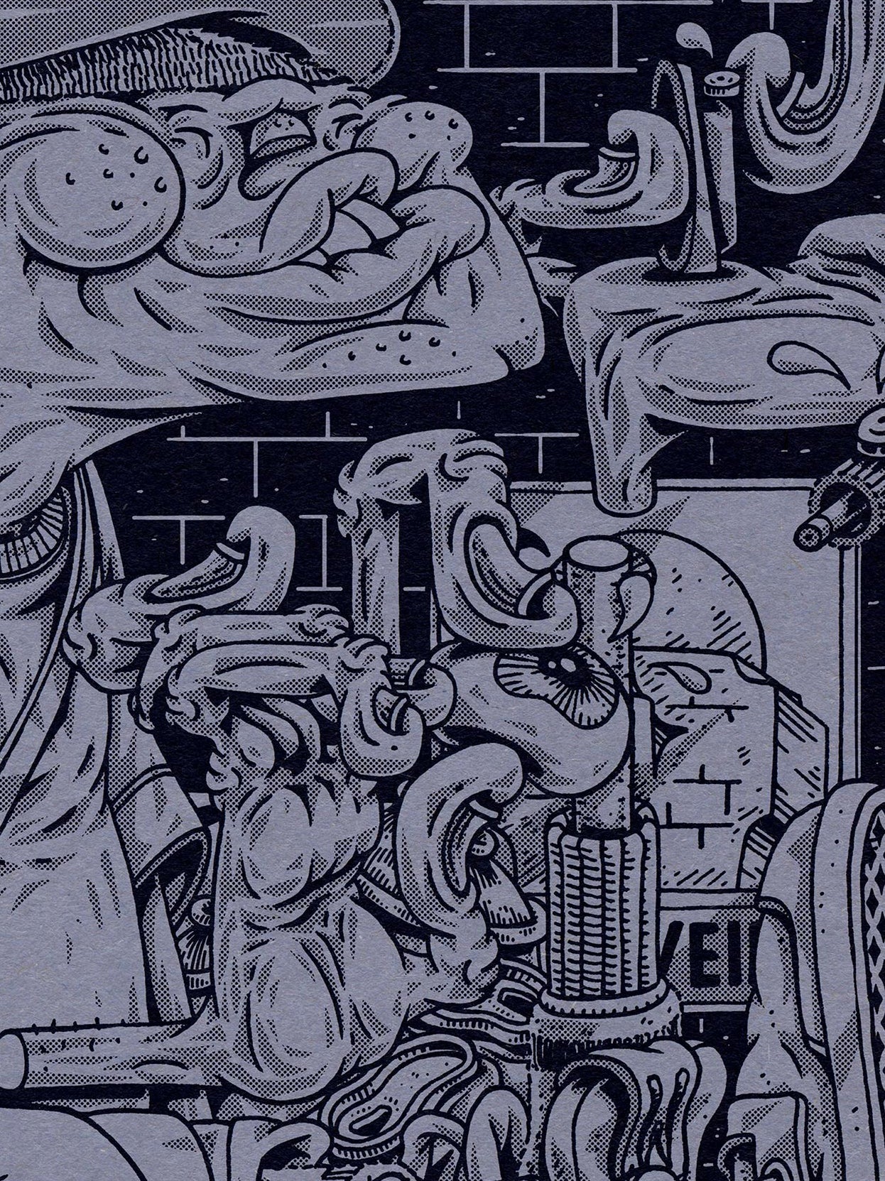 Cans bw - Lavender Edition