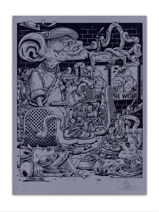 Cans bw - Lavender Edition