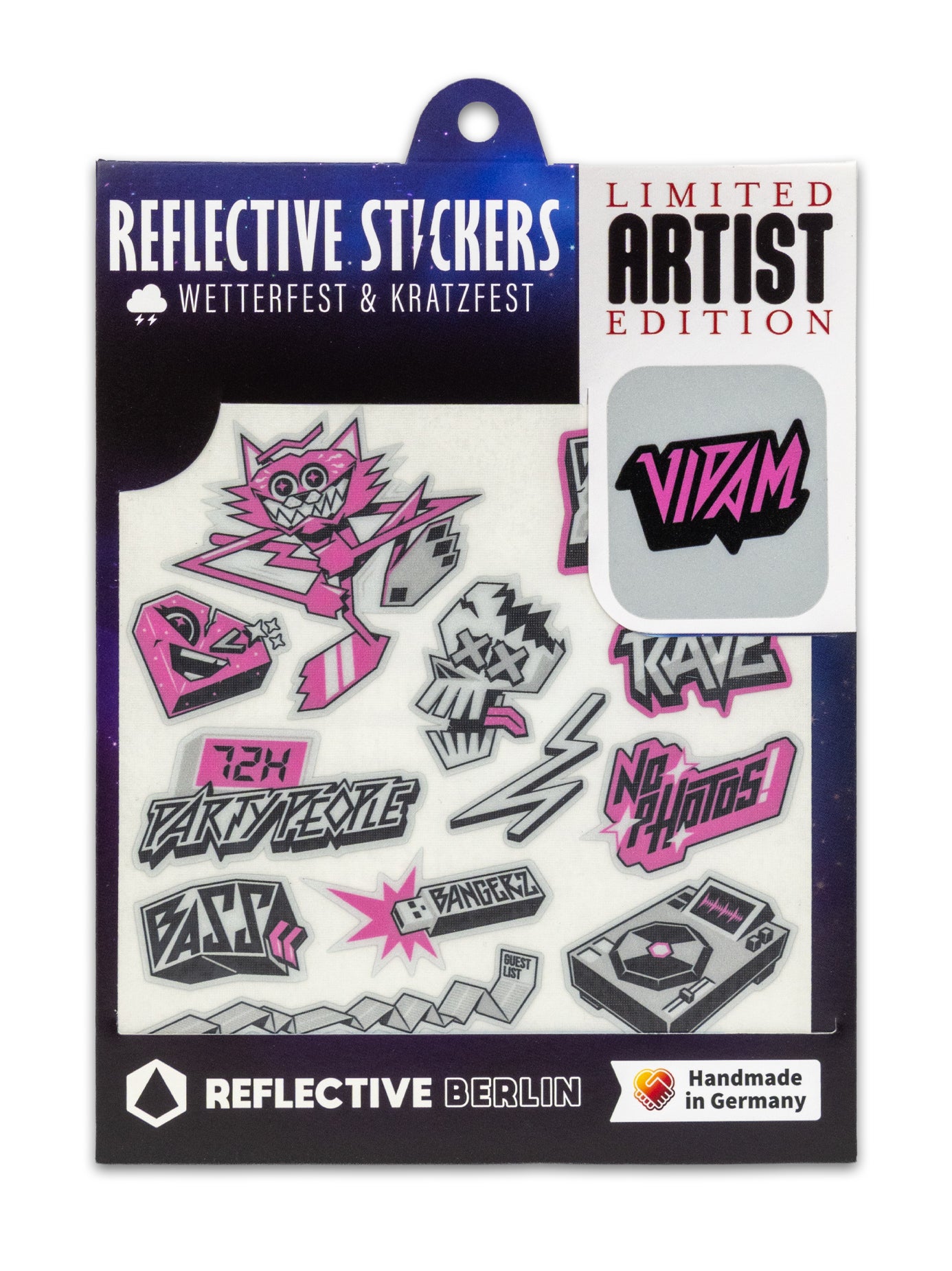 Reflective Berlin Sticker Artist Edition Vidam